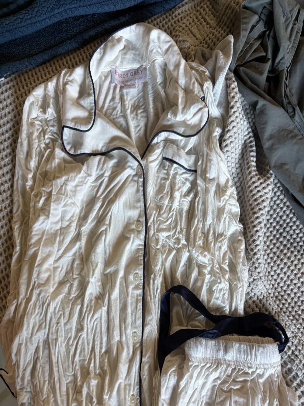 White pajamas (top and bottom)
